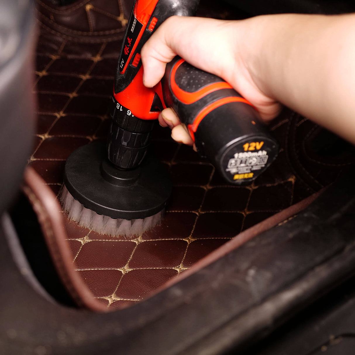 Maxshine „Drill“ weiches Leder- und Textilbürstenset