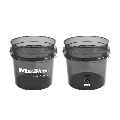 Maxshine Detailing Bucket Transparent 13L - Schwarz