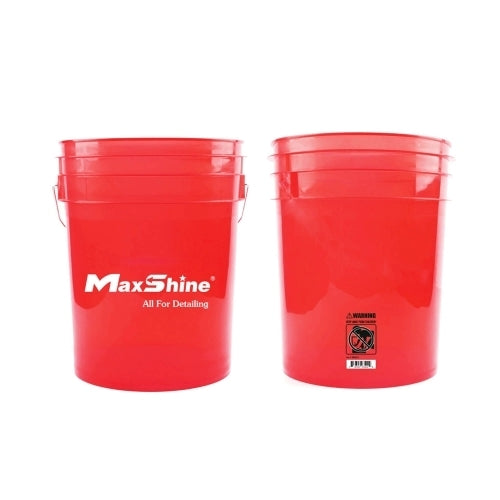 Maxshine Detailing Bucket Transparent 20L - Rot